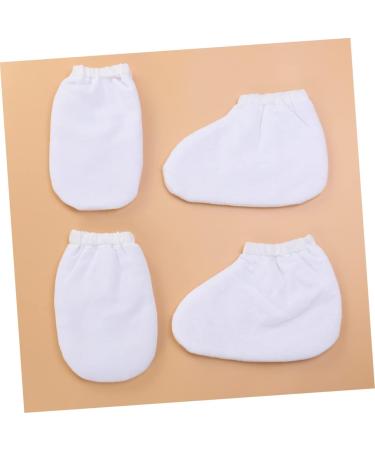 IMIKEYA 2 Paires Mitaines Paraffine ponge Housse pour Bain Mains Isolants Thermiques pour Soins Spa Blanc - Buy Online on GoSupps.com