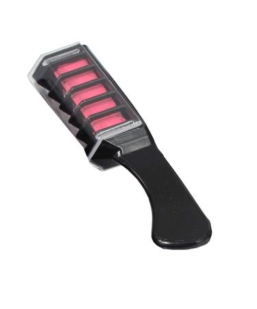 JUSTFOX - Hair Chalk Comb Temporary Hair Color Chalk Comb ideal for Carnival Festivals Pink