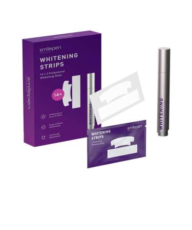 SMILEPEN Professional Whitening Strips 14 x 2 pieces + Whitening Gel 5 ml I for professional teeth whitening