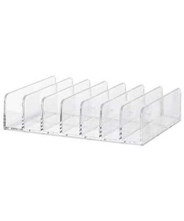 Plastic Eyeshadow Makeup Organizer 7 Cell Cosmetic Storage for Cosmetic Eyeshadow Bathroom Countertop Vanity Cosmetic Organizer
