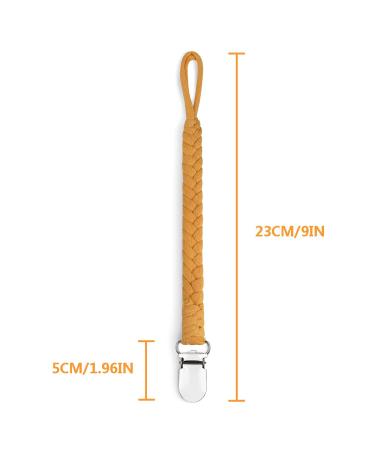 Pacifier Clip Set - Handmade Braided Cotton Teething Straps for Boys and Girls | Unisex Design | 5-Pack Gift Set for Baby Shower or Birthday - Buy Online on GoSupps.com