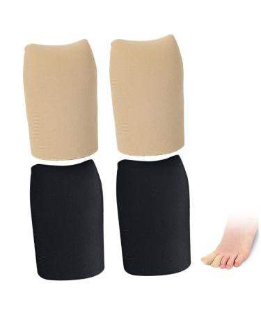 Healvian 2 Pairs Hand Toe Protector Toe Sleeves Toe Tubes Sleeves Open Toe Silicone Toe Sleeves Silicone Toe Protectors Silicone Gel Toe Protectors Toe Finger Protector Cushion