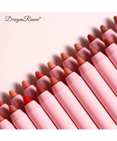 2Pcs Red Brown Lip Liner Pencil and Lipstick Set - Long Lasting Waterproof Matte Lip Liner and Lipstick Kit for Women Girls - Buy Online on GoSupps.com