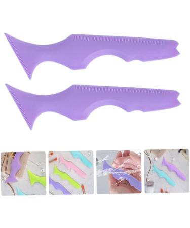 SOESFOUFU Eyelash Tool 2pcs Silicone Beauty Ruler Makeup Eyeliner Eyeshadow Guard Pad Eyeshadow Guide Stencils Sticker Face - Buy Online on GoSupps.com