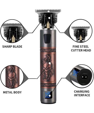 URBANWAZE Hair Clippers Men Beard Trimmer Electric Cordless USB Rechargeable Hair Trimmer Set Grooming Hair Cutting Kit with LCD Screen Professional Zero Gapped T-Blade Trimmer Shaver Gift for Men - Buy Online on GoSupps.com