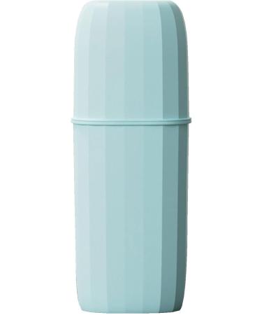 Higyee Travel Toothbrush Case & Organizer | Toothbrush Cup & Toothpaste Holder for School & Camping - Blue - Buy Online on GoSupps.com