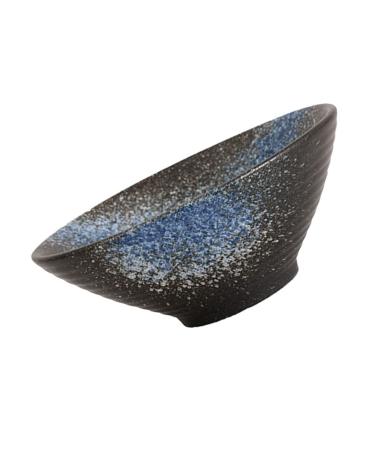 Angoily Ceramic Japanese Ramen Noodle Soup Bowls for Udon Soba Pho Asian Noodles Large Blue 8inch