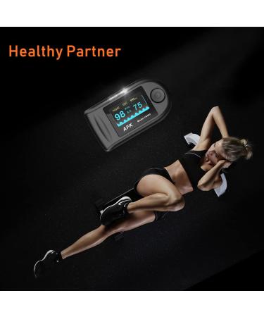 Buy Portable Pulse Oximeter Fingertip - Blood Oxygen Saturation Monitor (Black) | Accurate SpO2 & Heart Rate Monitoring - Fast Worldwide Shipping - Buy Online on GoSupps.com