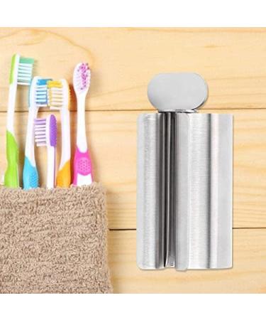 Toothpaste Tube Squeezer Stainless Steel Small Toothpaste Squeezer Dispenser Rollers Squeezing Tool for Face Cleanser for Bathroom Tube Winder Metal Toothpaste Tube Wringer - Buy Online on GoSupps.com