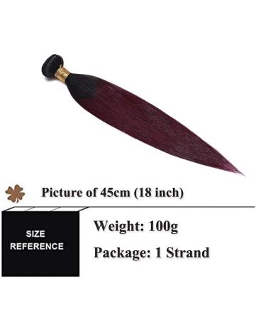 Shop 100% Unprocessed Brazilian Body Wave Hair Bundles - Virgin Black/Wine Red 22 Extensions - Buy Online on GoSupps.com