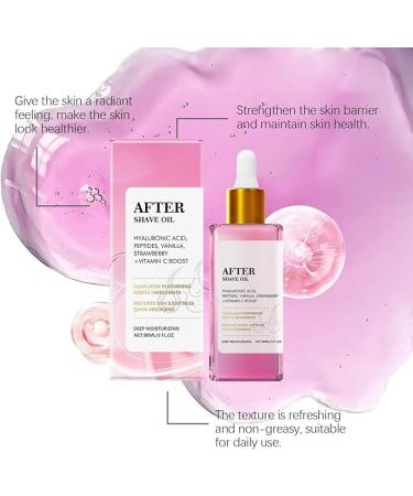 Kit de Rasage la Fraise Vanille Huile de Rasage Homme & Soin Apr s-Rasage Huile Post Epilation with Hyaluronic Acid & Peptides Set de 3 Produits pour une pilation Douce et Hydratante - Buy Online on GoSupps.com