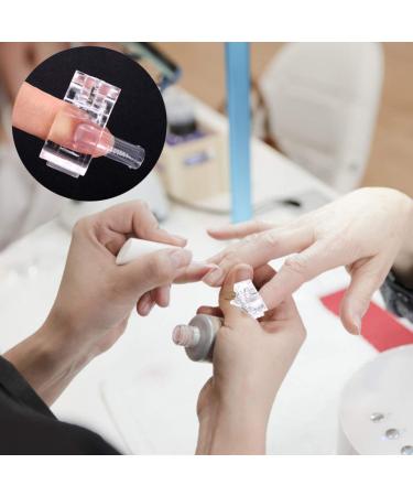 JAWSEU Nail Tips Clip Set - 5 Transparent Plastic Clips for Nail Extension & Art DIY - Ideal for Poly Building & Manicure Tool - Buy Online on GoSupps.com