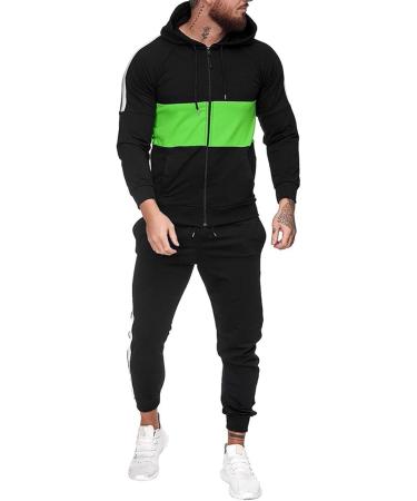 Hanxiulin Men's Training Suit | Polyester Sweatshirt & Jogging Set | Fitness Sportswear for Optimal Performance - Buy Online on GoSupps.com