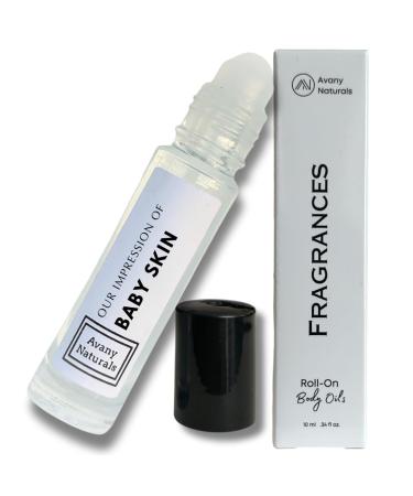 Avany Naturals Perfume for Baby Skin Roll on Scented Body Oil Mini Sample Size 10ml (0.34 fl oz)