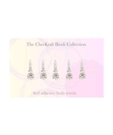 Indian Premium Fashion Bindi Women Forehead Stickers - Silver/Golden - Buy Online on GoSupps.com