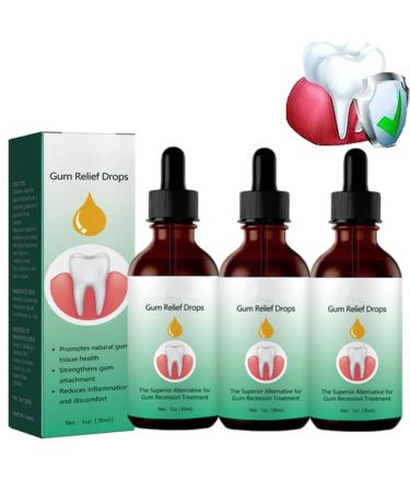 Dentizen Gingival Rejuvenation Drops Gingival Recession Repair Natural For Oral Care Easily Rejuvenate Gums 3 Pack
