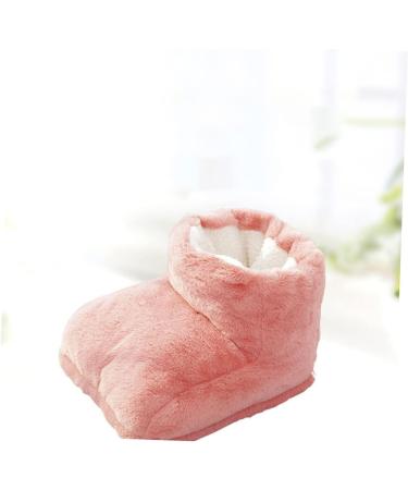 Callaron Foot Warmer Sack | USB Heating Plush Slippers | Cozy Foot Massage Device for Winter | Pink Size 1 - Buy Online on GoSupps.com