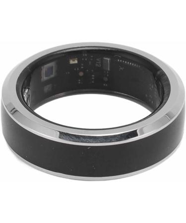 Smart Health Ring 316 Stainless Steel and Ceramic Temperature Detection Health Tracker Smart Ring Black with APP for Sleep Monitoring (9#) 10# - Buy Online on GoSupps.com
