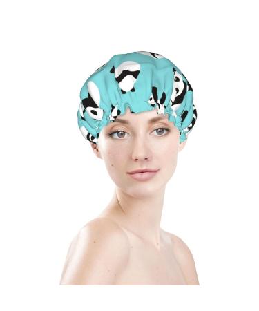 Cute Panda Shower Cap - Reusable Double Layer Bath Cap for Women | Waterproof & Elastic with PEVA Lining (1 piece) - Buy Online on GoSupps.com