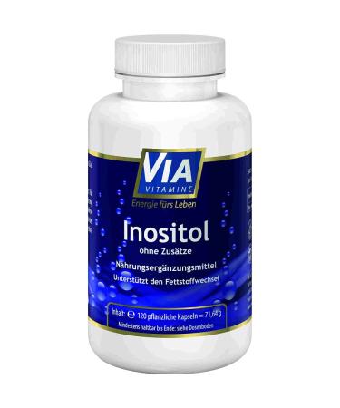 Inositol 120 capsules Myo Inositol 500mg vegan pure inositol no additives German quality product