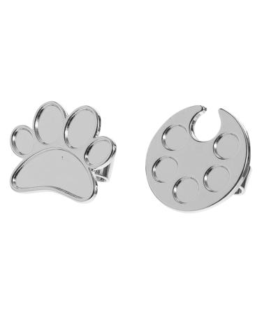 Palette de Manucure Ring 2 Pi ces Plateau de Vernis Ongles Rond et Pied pour Nail Art Professionnel et Personnel M langeur de Couleurs Accessoire de Beaut pour Ongles