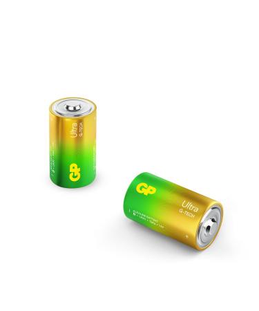 D Mono Battery GP Alkaline Ultra 1.5 V Pack of 2