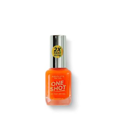 Absolute New York One Shot Nail Polish (Neon Orange)