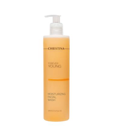 -CHRISTINA- Forever Young Hydrating Antioxidant Face Wash | Moisturize Cleanse and Soothe with Glycolic Acid Facial Cleanser | For Combination Normal Oily Skin 300ml