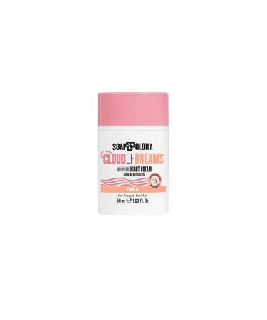 Soap & Glory Cloud of Dreams Whipped Night Cream - Hyaluronic Acid Night Cream - Shea Butter & Coconut Oil Whipped Face Cream For Normal & Dry Skin Types (1.69 fl oz)