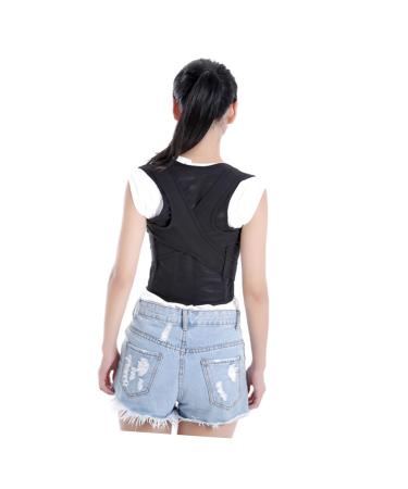 Mobestech Adjustable Posture Device - Breathable Shoulder Support Belt for Men & Women - XL Black Posture Brace - Buy Online on GoSupps.com