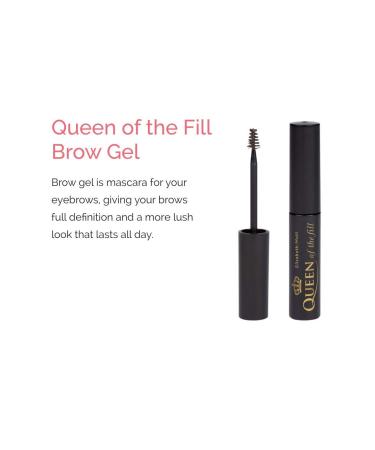 Elizabeth Mott Eyebrow Gel Makeup - Queen of the Fill Brow Tint and Filler - Dark Medium Brown 4g - Buy Online on GoSupps.com