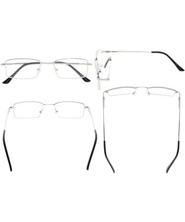 Eyekepper Spring Hinges Reading Glasses - Flexible Memory Titanium Bridge for Men & Women (+1.75 Silver) - International Shipping Available - Buy Online on GoSupps.com