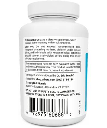 Dr. Berg's Sea Kelp Enhanced Thyroid Support Supplement - 90 Capsules - Buy Online on GoSupps.com