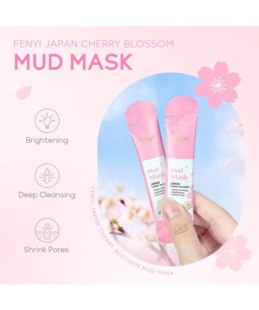 Japan Flower Facial Mud Mask - 20 PCS Individual Pack | Deep Cleansing Skin Refining Even Complexion Purifying Clay Mask - Buy Online on GoSupps.com