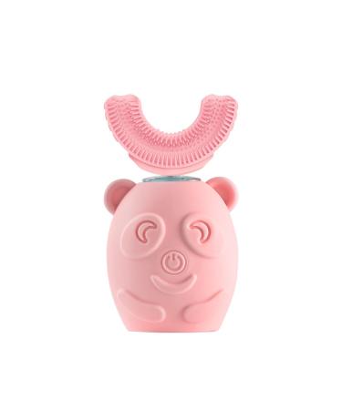 Teeth Whitening Electric Toothbrushes U-Shaped Children's Toothbrush Ultrasonic Cleaning Teeth Smart Scaler Silicone Waterproof Rechargeable Electric Toothbrush Xx Powder (1 7 Years Old)