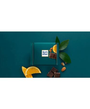  Italian Gourmet E.R. Ritter Sport Pack of 6 dark chocolate fondant cakes with almond and orange 100g - Buy Online on GoSupps.com