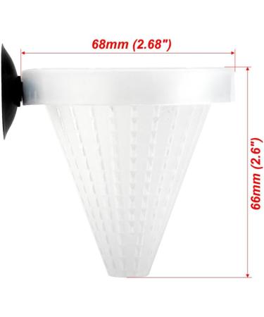 SENZEAL Aquarium Live Red Worm Fish Feeder - Plastic Cone Cup Shape Basket Feeder - Buy Online on GoSupps.com