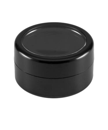 Buy 10 x Empty Black Nail Art Jars (10ml) with Viewing Window & Screw Cap - Perfect for Storage | International Shipping Available - Buy Online on GoSupps.com