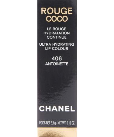 Chanel Rouge Coco Shine Hydrating Sheer Lipshine No. 406 Antoinette 0.11  Ounce antoinette 0.11 Ounce (Pack of 1)