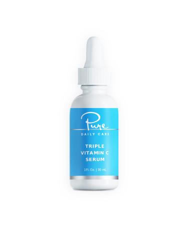 Triple Vitamin C Serum - Anti-Aging Antioxidant Brightening Clinical Grade Clean Skincare - Buy Online on GoSupps.com