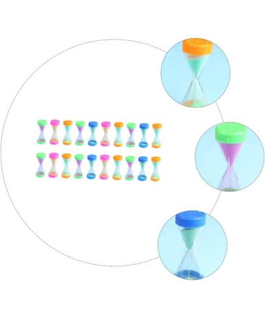 Buy HOMSFOU 100 STK Mini-Sand Timer - Colorful Hourglass for Students & Classroom | 5-Pack 6.7x2.8cm - Perfect for Learning & Play - Buy Online on GoSupps.com