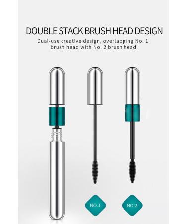  QYKKZAYQ Dual action mascara - volume curl lengthening waterproof smudge-proof 2-in-1 mascara essential for beginners! - Buy Online on GoSupps.com