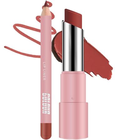 Moisturizing Tinted Lip Balm Waterproof Lip Softener Nourishing Long Lasting Volumizing NonSticky Matte Lip Balm for Cold Weather Daily Makeup 02 - Buy Online on GoSupps.com