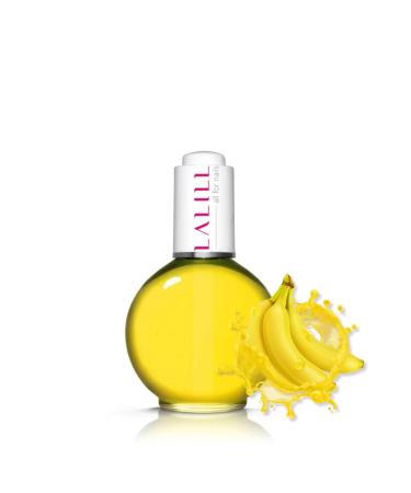 Lalill Nail Cuticle Oil 75ml - banana love nail care oil - nail oil care for nails nail skin - spa manicure nave design hands - vegan - with pipette