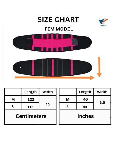 B2U Back/Lumbar Support Brace - Adjustable Lower Back Pain Relief Belt (FEM PINK Small) - Unisex Back Support for Comfort & Stability - Buy Online on GoSupps.com