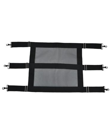 Kokiya Horse Stall Guard Hooks Mesh Adjustable Chain Heavy Duty Black Straps Barn