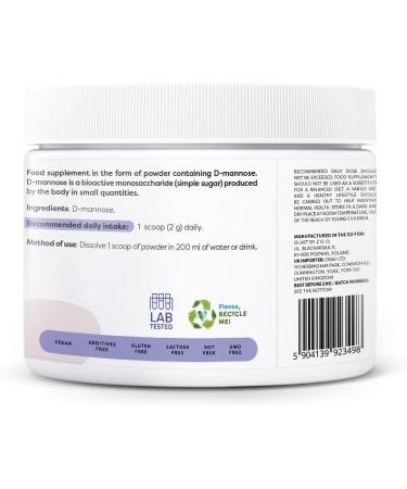 Osavi D-mannose Powder 2000mg - 120 Grams - Buy Online on GoSupps.com