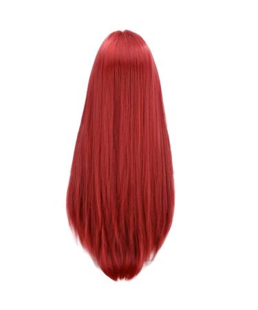 Red Curly Wig for Women - Long Brazilian Hair for Parties | 50s 60s 70s 80s Styles - Buy Online on GoSupps.com