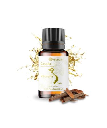 Cassia Essential Oil - Direct from Malagassi Essential Oil - Pure Cassia Oil for Skin Body and Aromatherapy - Cassia Oil in Cinnamon Cassia Oil Scent for Candle Making (15 mL)