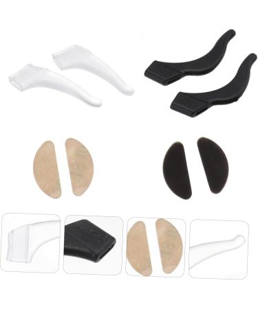 Anti-Slip Glasses Cover Set | Soft Nose Pads & Ear Pads for Sunglasses | Slide-Resistant Pebble Gel | Fashion Accessory White 1.9x0.8cm | International Shipping - Buy Online on GoSupps.com